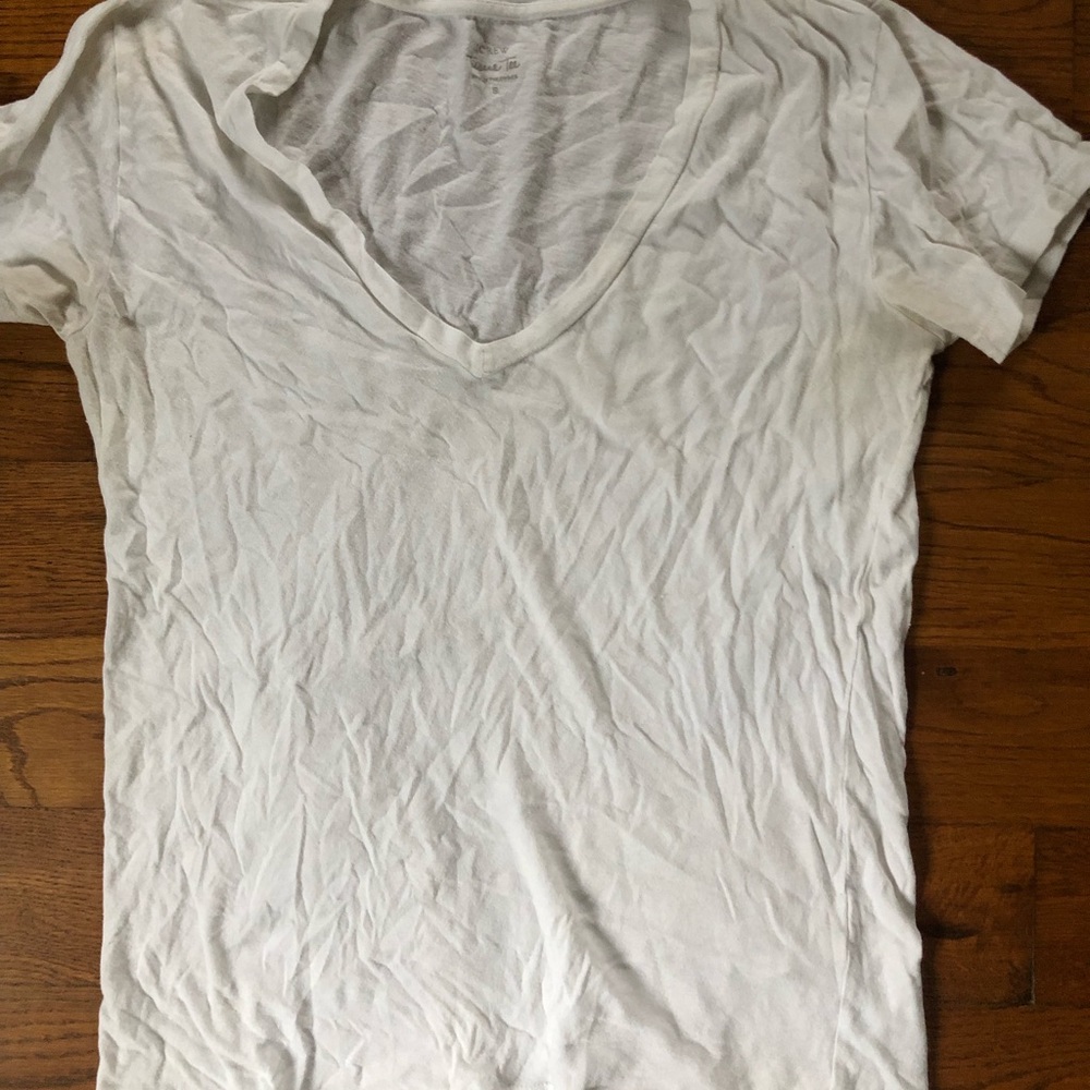 White J Crew Tee